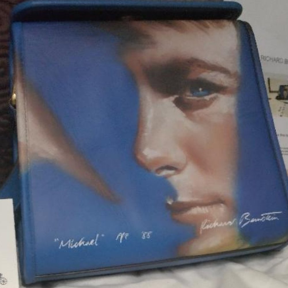 COACH X RICHARD BERNSTEIN MICHAEL J FOX TURNLOCK SHOULDER BAG